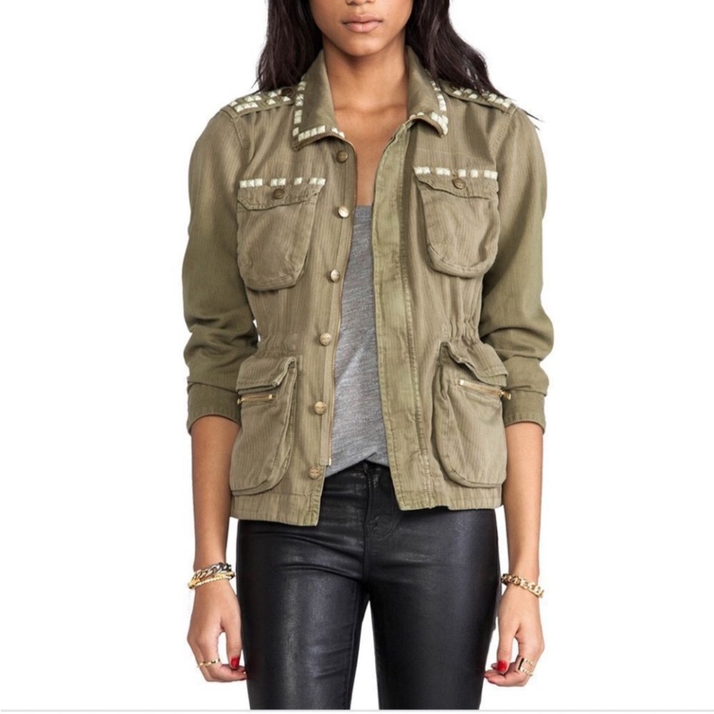 Current/Elliot The Lone Soldier Spring Army w/Studs Jacket - M (size 2)
